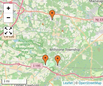 Area schools map